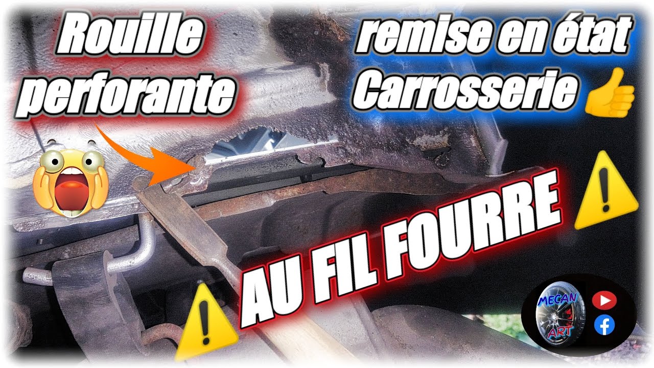 ⚠️ Rouille perforante ⚠️ réparation soudure carrosserie au fil fourré 👊