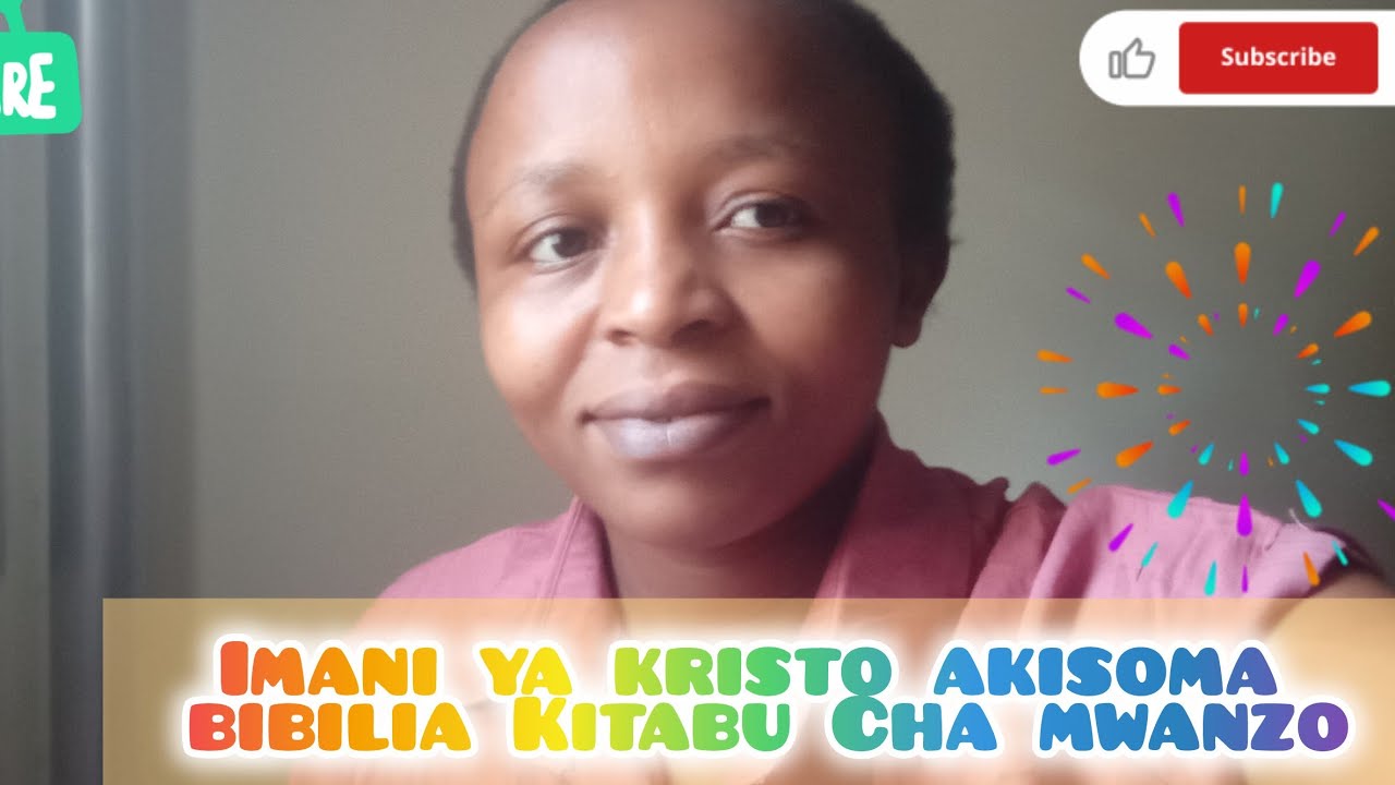 Imani ya kristo akisoma bibilia Kitabu Cha mwanzo