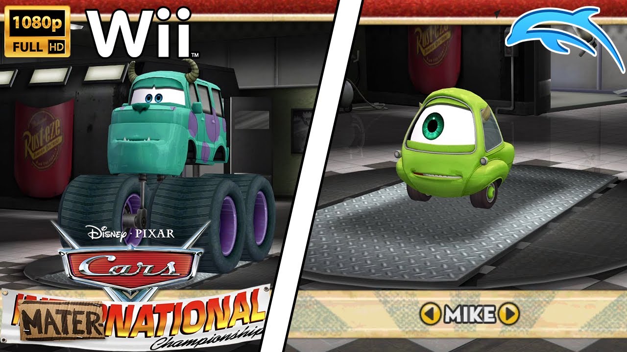 Cars Mater-National Championship | Mike and Sulley's Last Laugh Wii HD Gameplay (Dolphin)