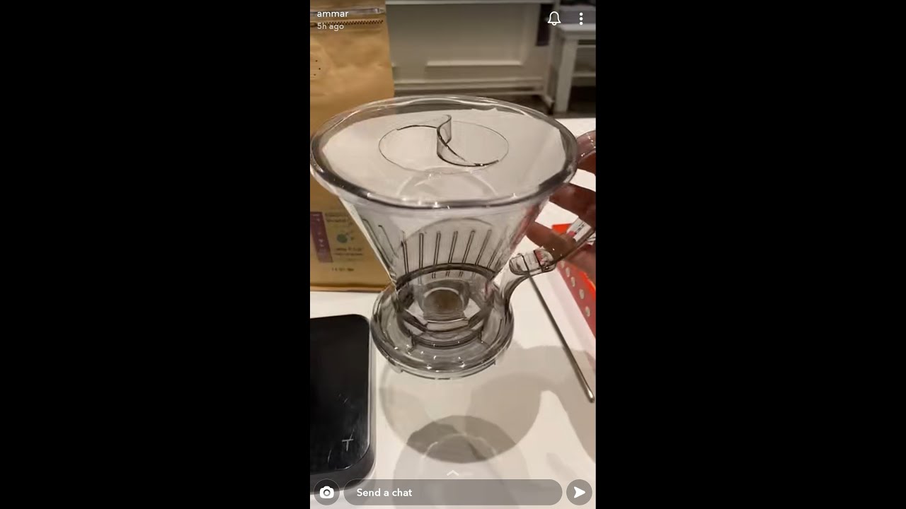 اداة كليفر للتقطير طريقة تحضير القهوة والشاي من سناب عمار