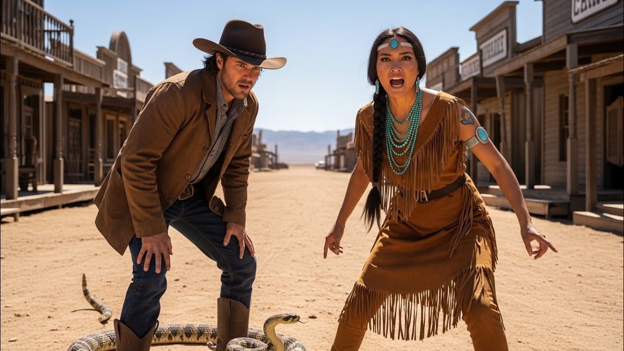 Vaquero, ¿qué está haciendo esa serpiente de cascabel entre tus piernas? —gritó la mujer apache | 