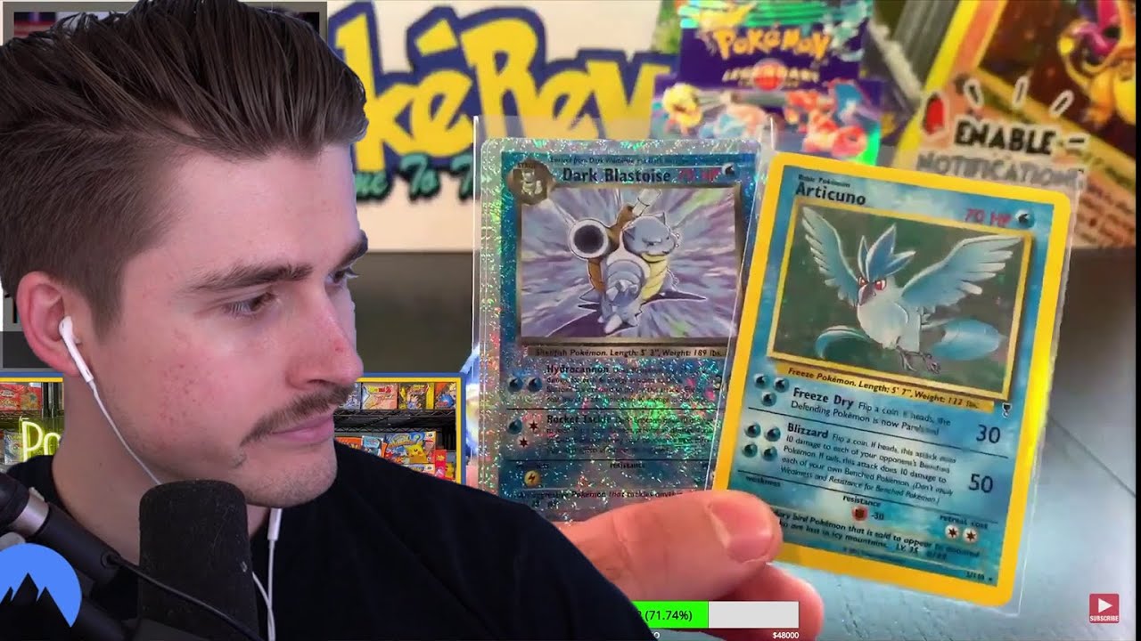 Ludwig pulls some Pokemon cards