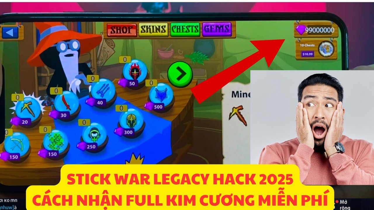 Stick War Legacy BẢN HACK VÔ HẠN KIM CƯƠNG MỚI NHẤT 2025 IOS/ANDROID #StickWarLegacy