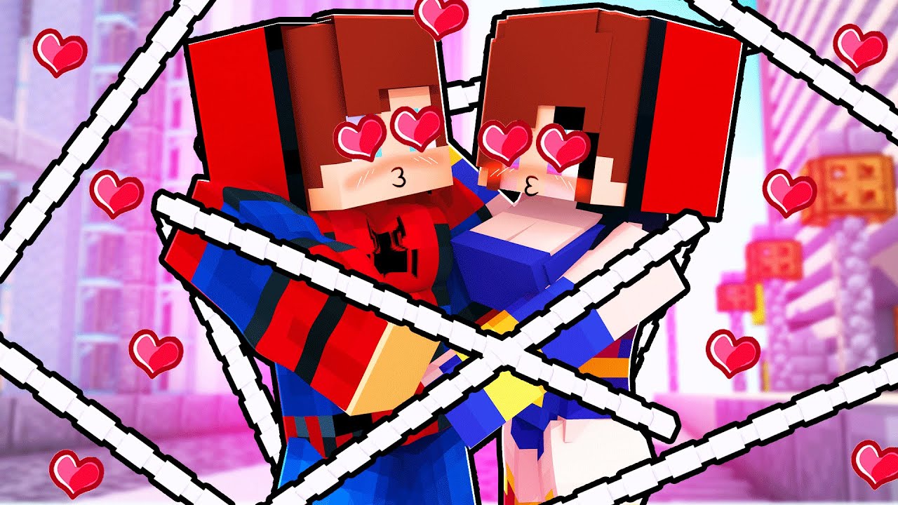 JJ SPIDERMAN Fell In LOVE With SPIDER GIRL?! 💗 - Maizen Minecraft