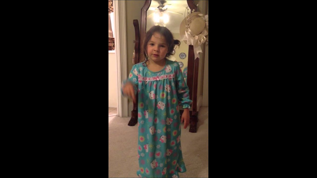 EF age 5 sings 5 little monkees