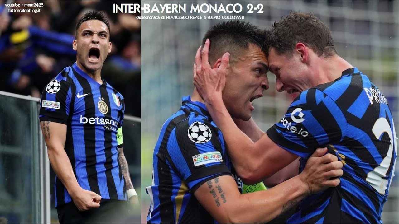 INTER-BAYERN 2-2 - Radiocronaca di Francesco Repice e Fulvio Collovati (16/4/2025) Rai Radio 1