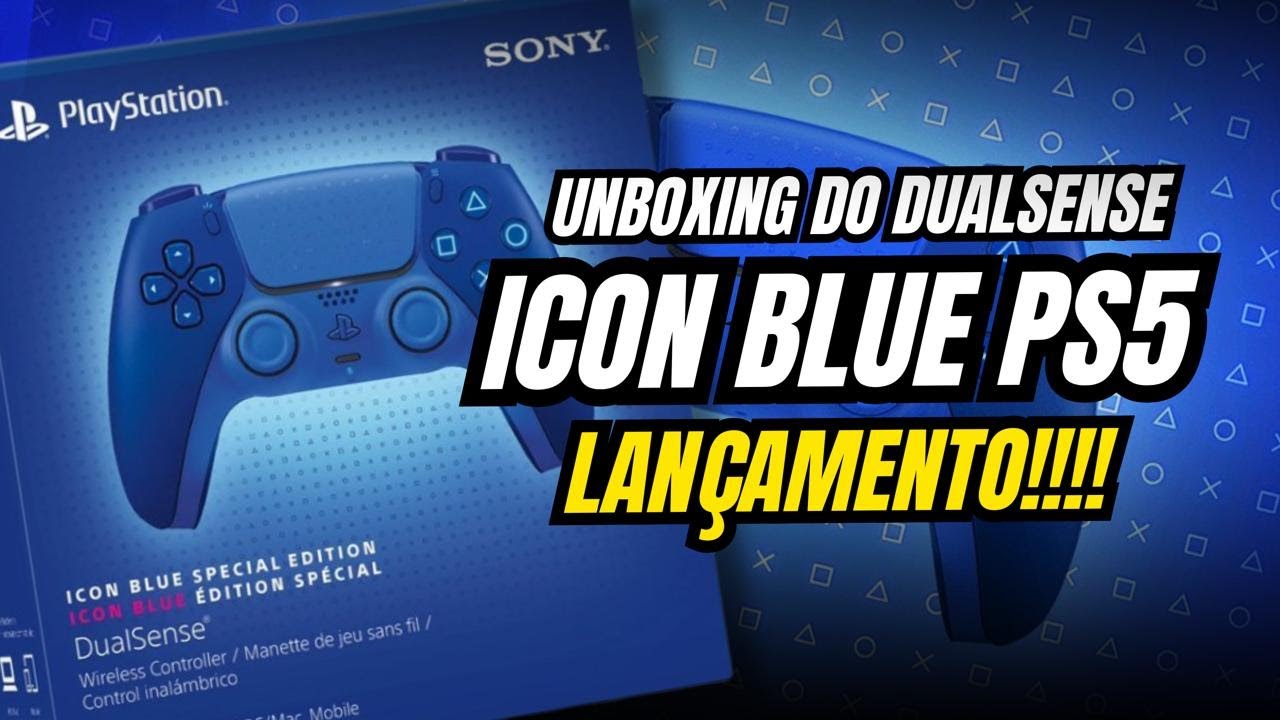 Unboxing da Edição Especial do DualSense Icon Blue PS5