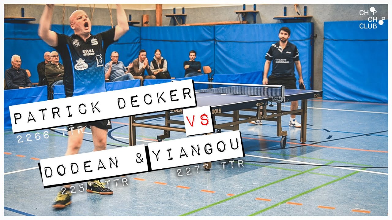 Patrick Decker vs. Dodean & Yiangou  (TTS Borsum X Velbert 2 | 3. Bundesliga Tischtennis 2021/22)