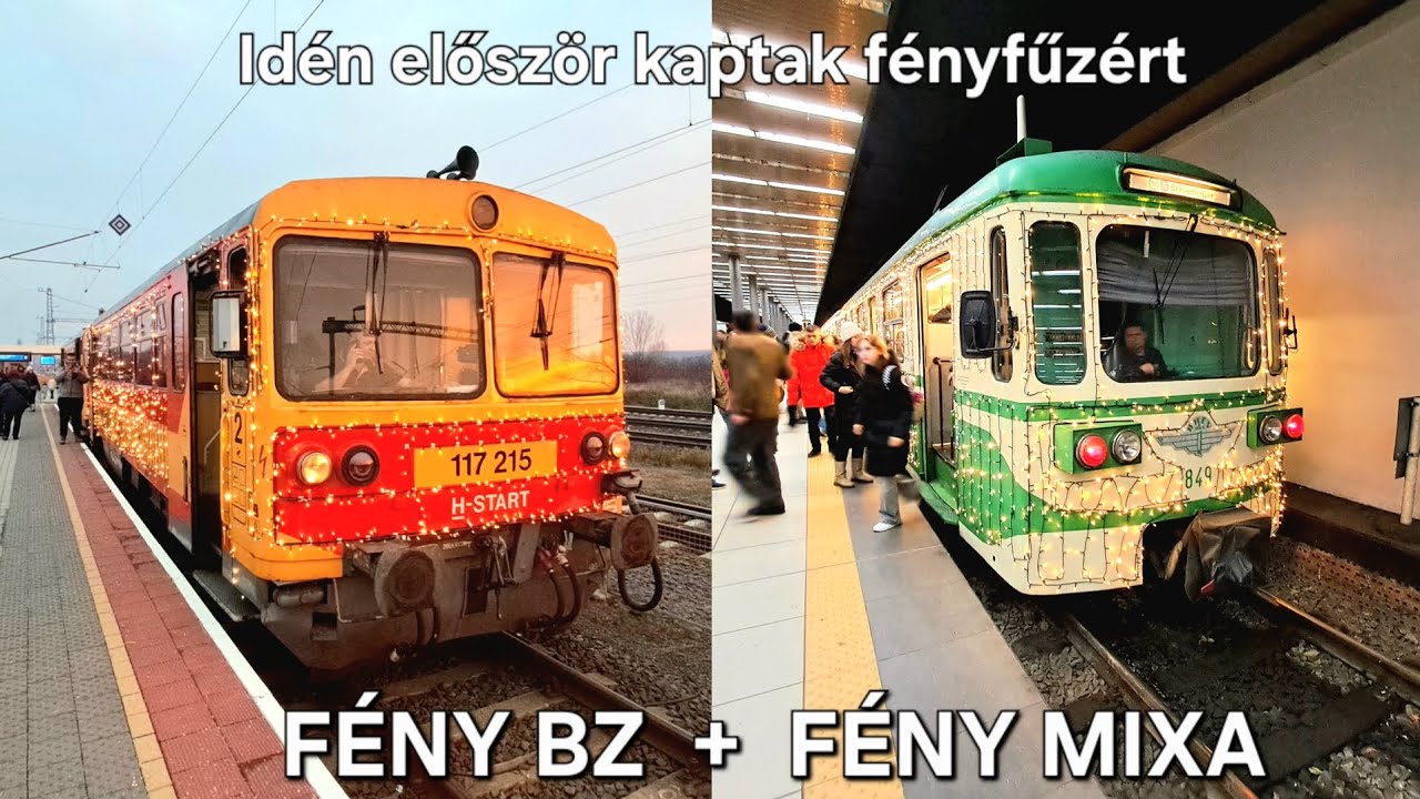 FÉNYHÉVKÉNT BÚCSÚZIK AZ UTASOKTÓL AZ MIXA, VALAMINT IDÉN ELŐSZÖR A MELLÉKVONALAKON IS JÁR FÉNYVONAT!