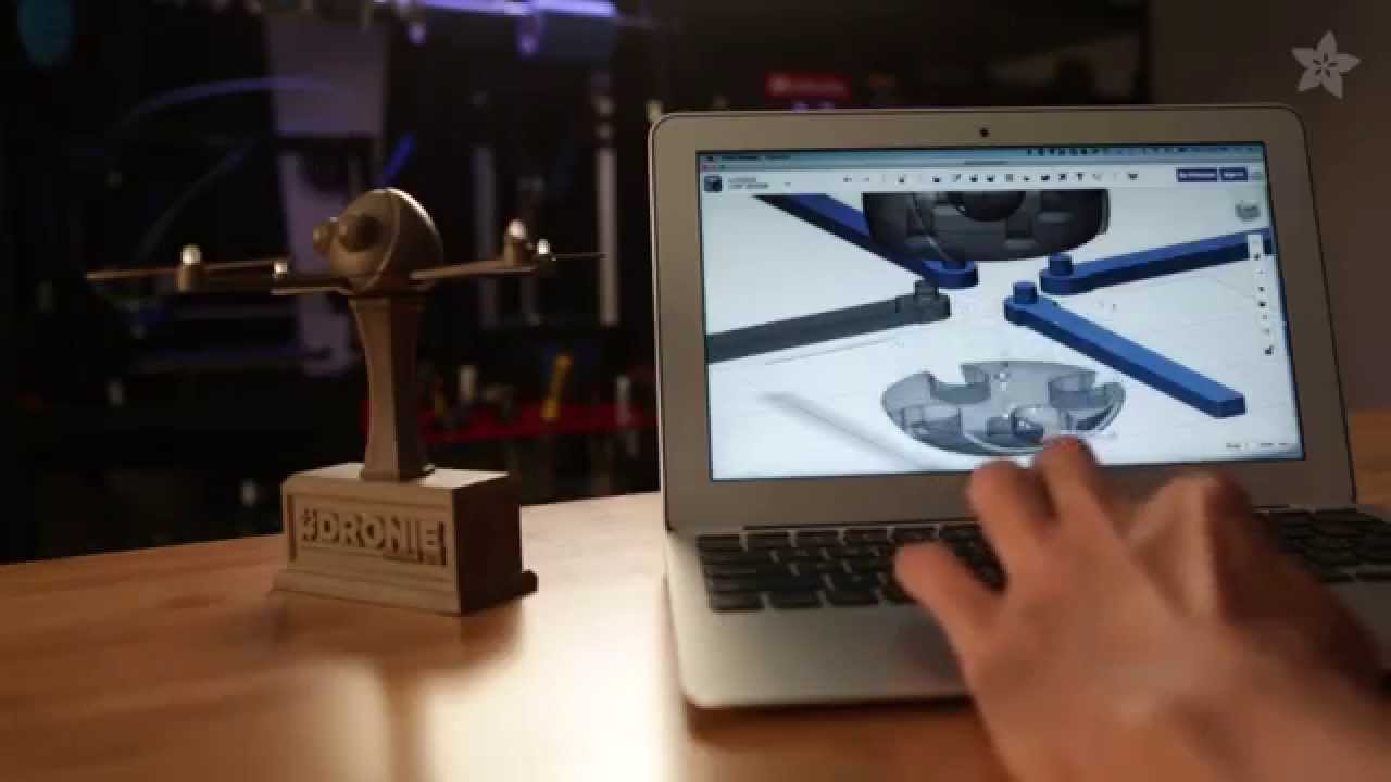 3D Printing Trophy in BronzeFill - Dronie Awards
