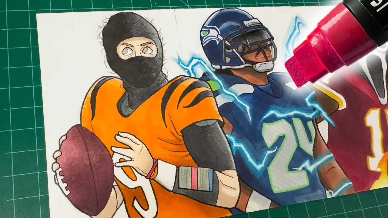 Прозвища игроков НФЛ, нарисованные в эпическом стиле! 🍿🏉