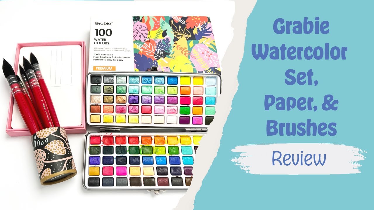 Grabie Watercolor Set, Paper, & Brush Review