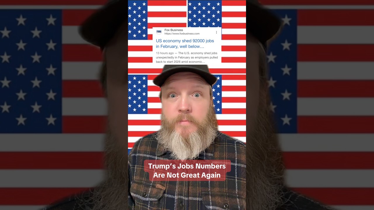 Trump&rsquo;s Jobs Numbers Are Not Great Again 3/06/26 #jobsreport #inflation #iranwar #leftist