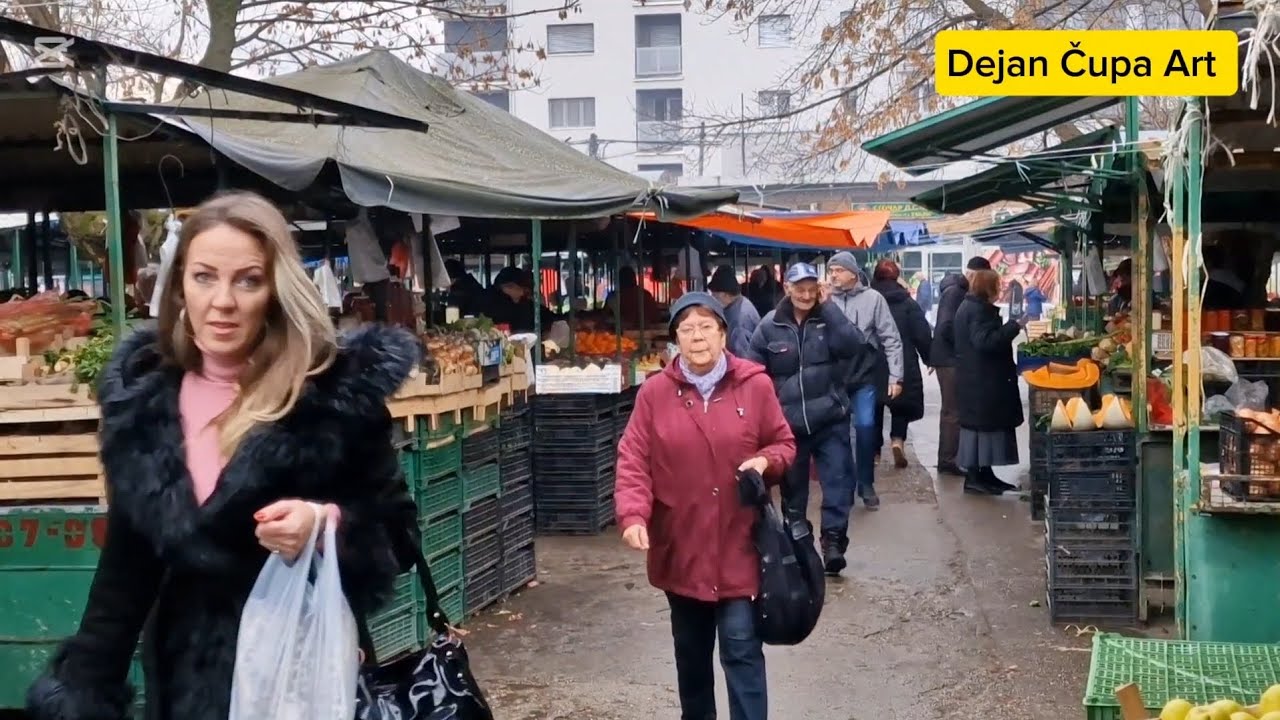 VALJEVSKA PIJACA- DANAS -Ljudi roba i cene.!!! Dejan Čupa Art  - Dec 2024.