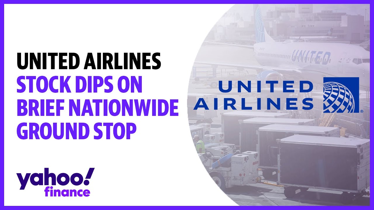 United Airlines stock dips on brief nationwide ground stop