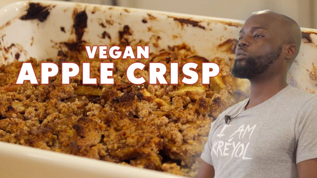 How to make vegan apple crisp | Saintz Kitchen Feat. Paranom