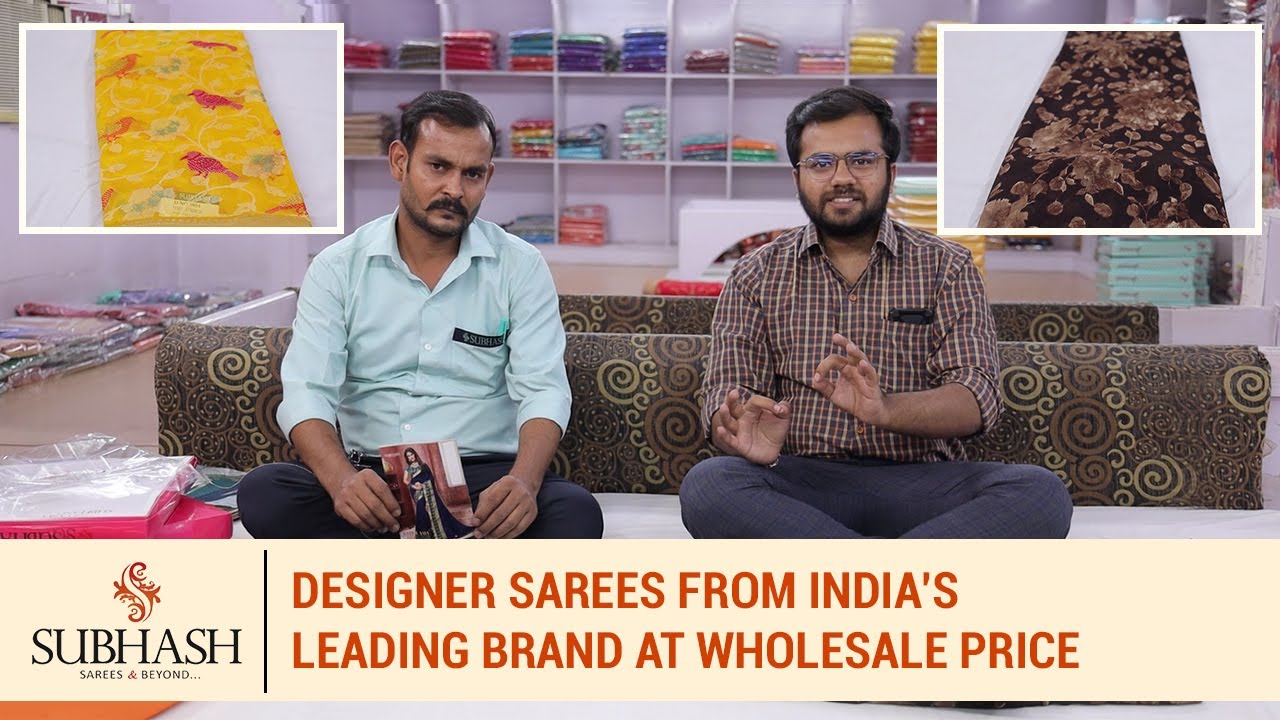 Designer sarees from India's leading brand at wholesale price | Subhash sarees & beyond