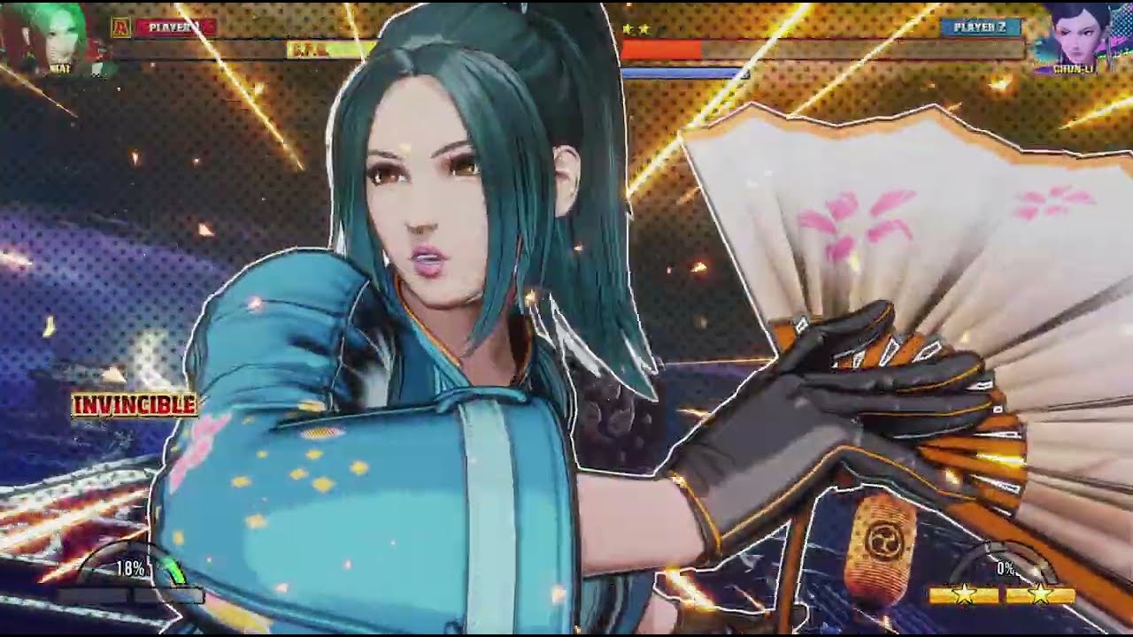FATAL FURY: City of the Wolves Mai vs Chun-li