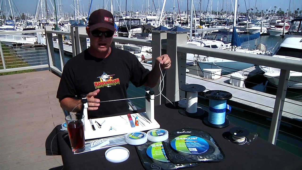 Fishing Tackle Rigging Tips - Tying a Seaguar Wind On Leader -  bdoutdoors.com