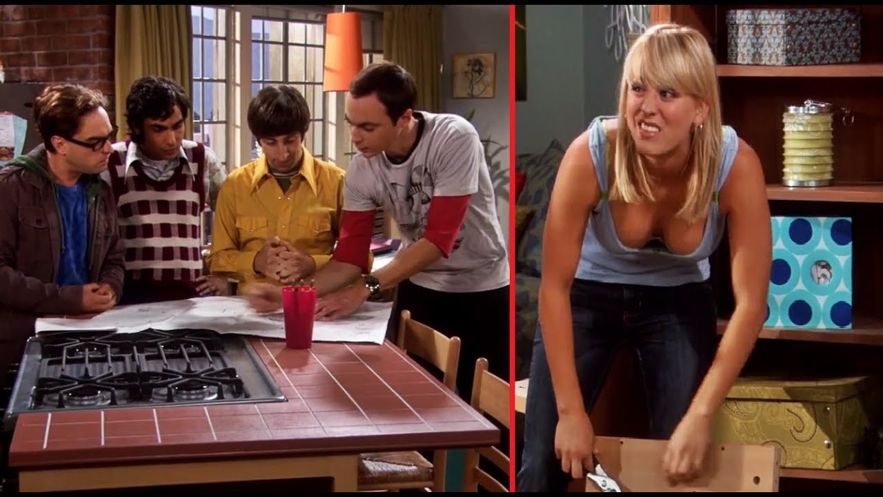 SHELDON, LEONARD y sus AMIGOS ayudan a PENNY con su CÓMODA - TBBT (T01E02) (LATINO)