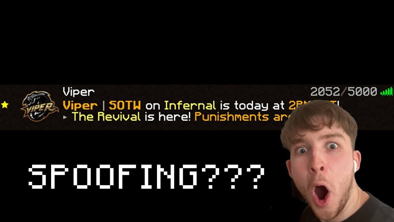 Vipermc Caught Spoofing???