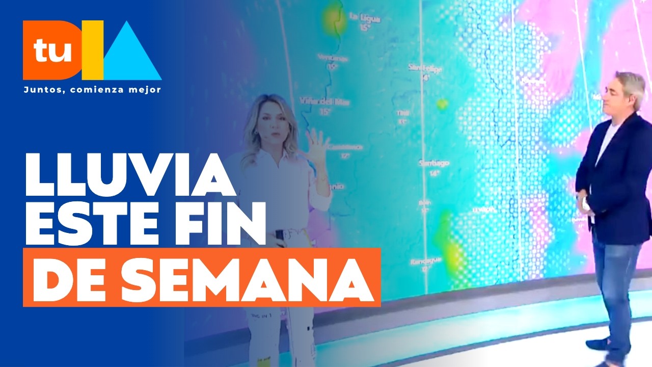 Michelle Adam confirma lluvias en Santiago este fin de semana: revisa cuándo y a qué hora l Tu Día