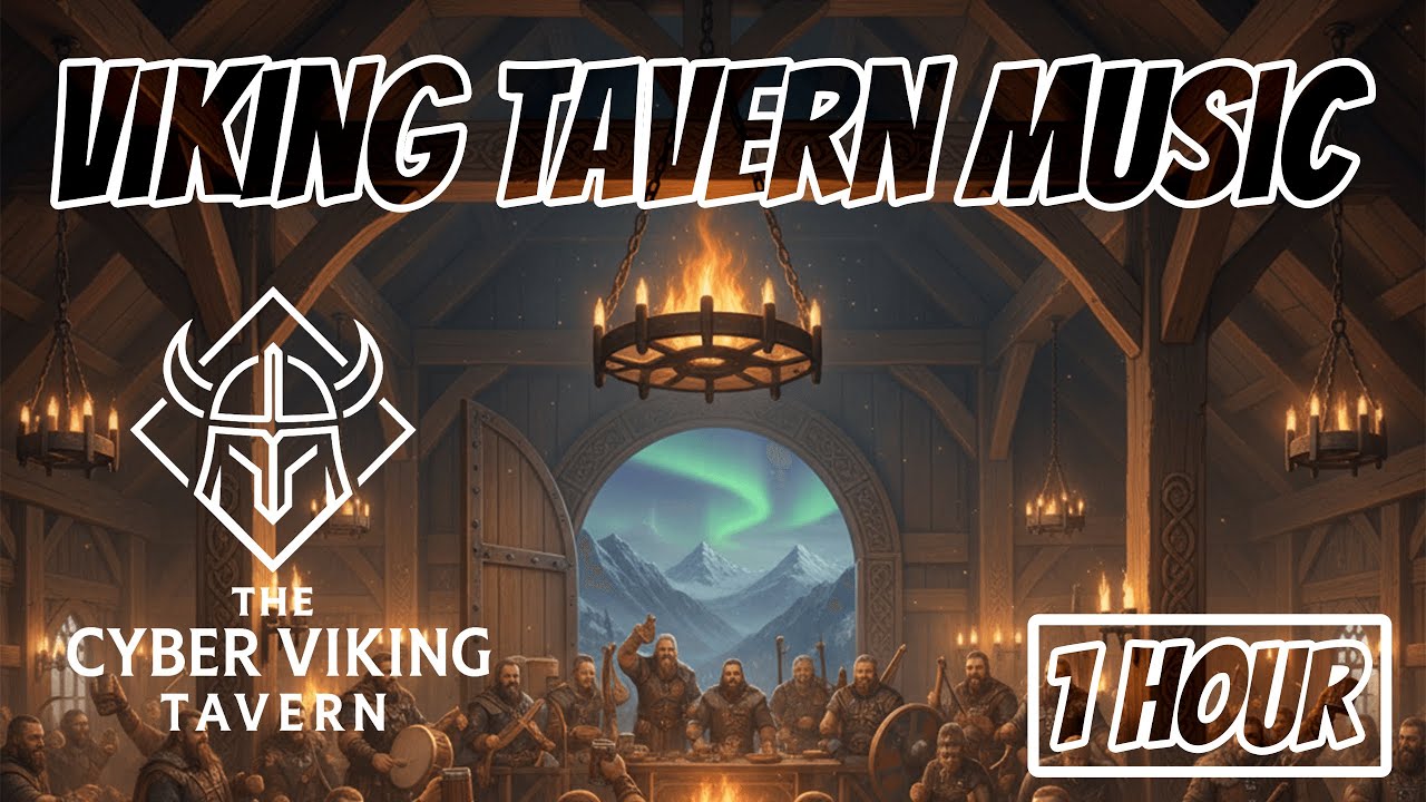 1 Hour of Cyber Viking Tavern Music | Epic Nordic Fusion with Modern Elements