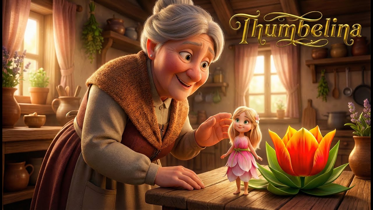 Thumbelina Story | 4K Bedtime Stories for Kids in English | Classic Fairy Tales in English