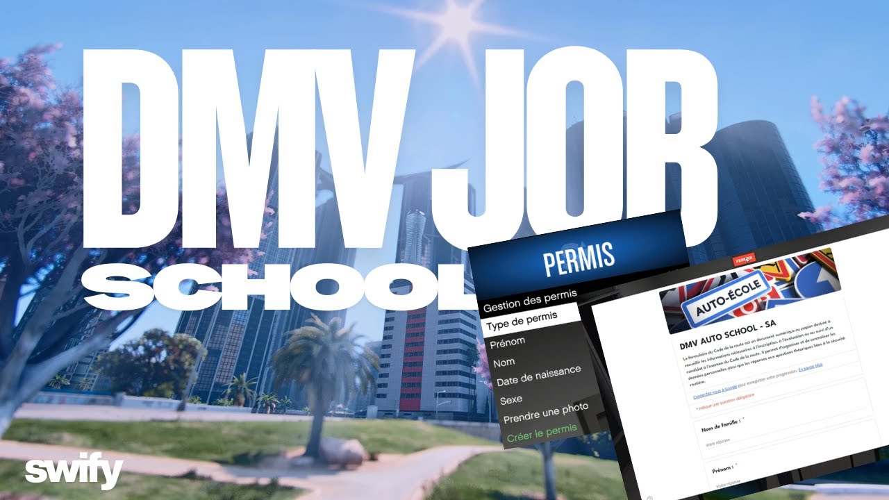 DMV SCHOOL JOB - FIVEM COMPLET (PAID)