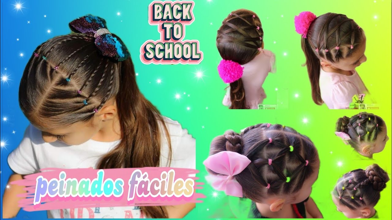 🌈 Peinados fáciles para el regreso a clases / BACK TO SCHOOL HAIRSTYLES 2024 ❤️