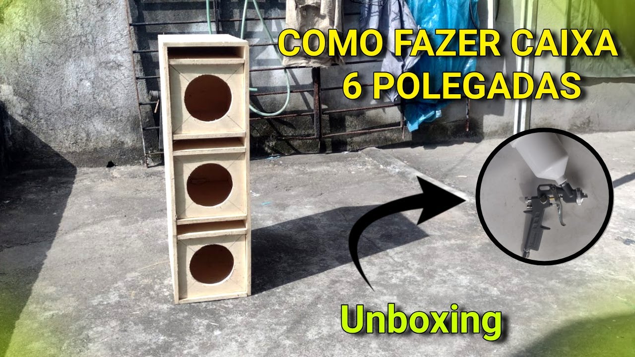 COMO FAZER CAIXA DE SOM para alto falantes de 6 POLEGADAS.