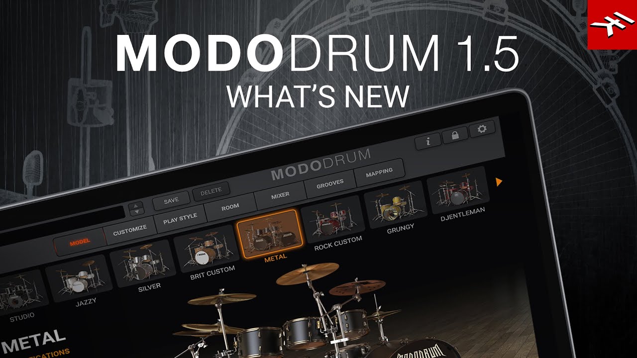 MODO DRUM 1.5 — Что нового? Реалистичные, естественные и настраиваемые барабанные треки.