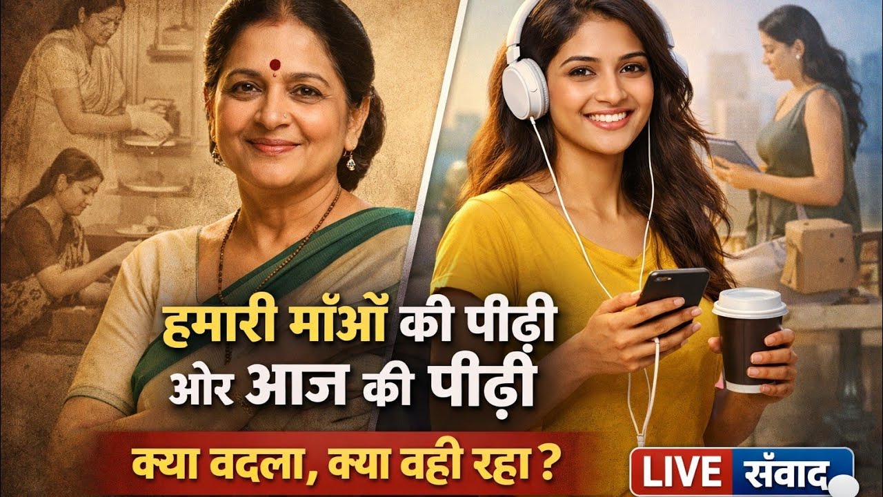 हमारी माँओं की पीढ़ी और आज की पीढ़ी | क्या बदला, क्या वही रहा? | Live संवाद