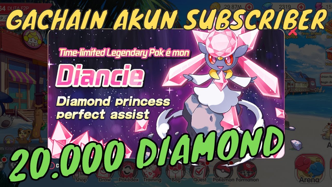 GACHAIN AKUN SUBSCIBER 20.000 DIAMOND | POCKET INCOMING