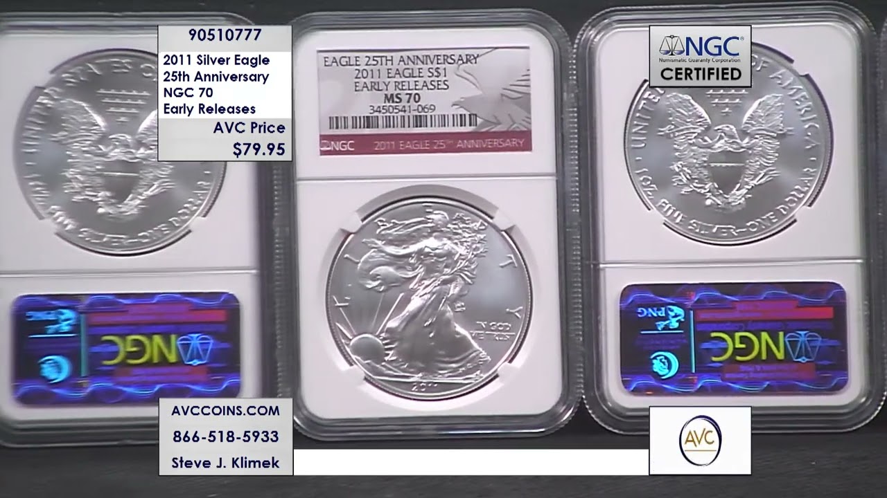 2011 Silver Eagle - 25th Anniversary - NGC 70 Early Releases