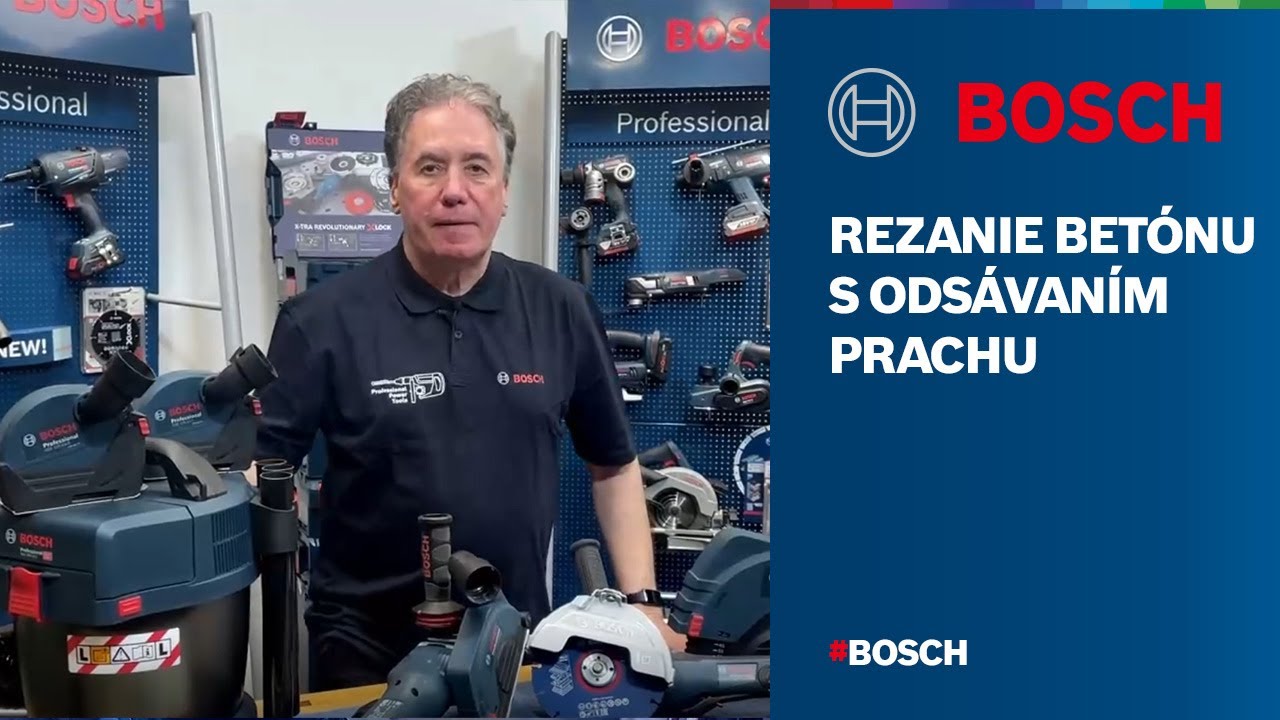 Bosch Professional: Rezanie betónu s odsávaním prachu