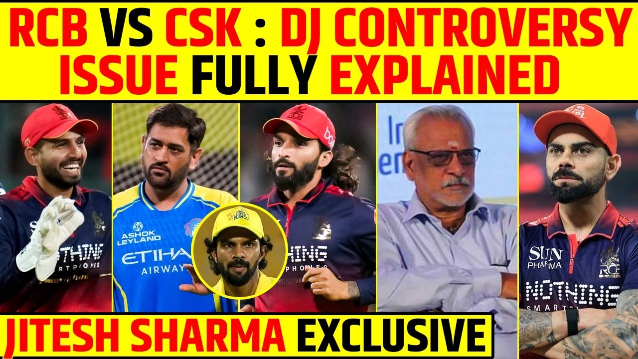 RCB VS CSK : DJ CONTROVERSY, ISSUE FULLY EXPLAINED! JITESH SHARMA EXCLUSIVE #ipl2026 #rcbvscsk