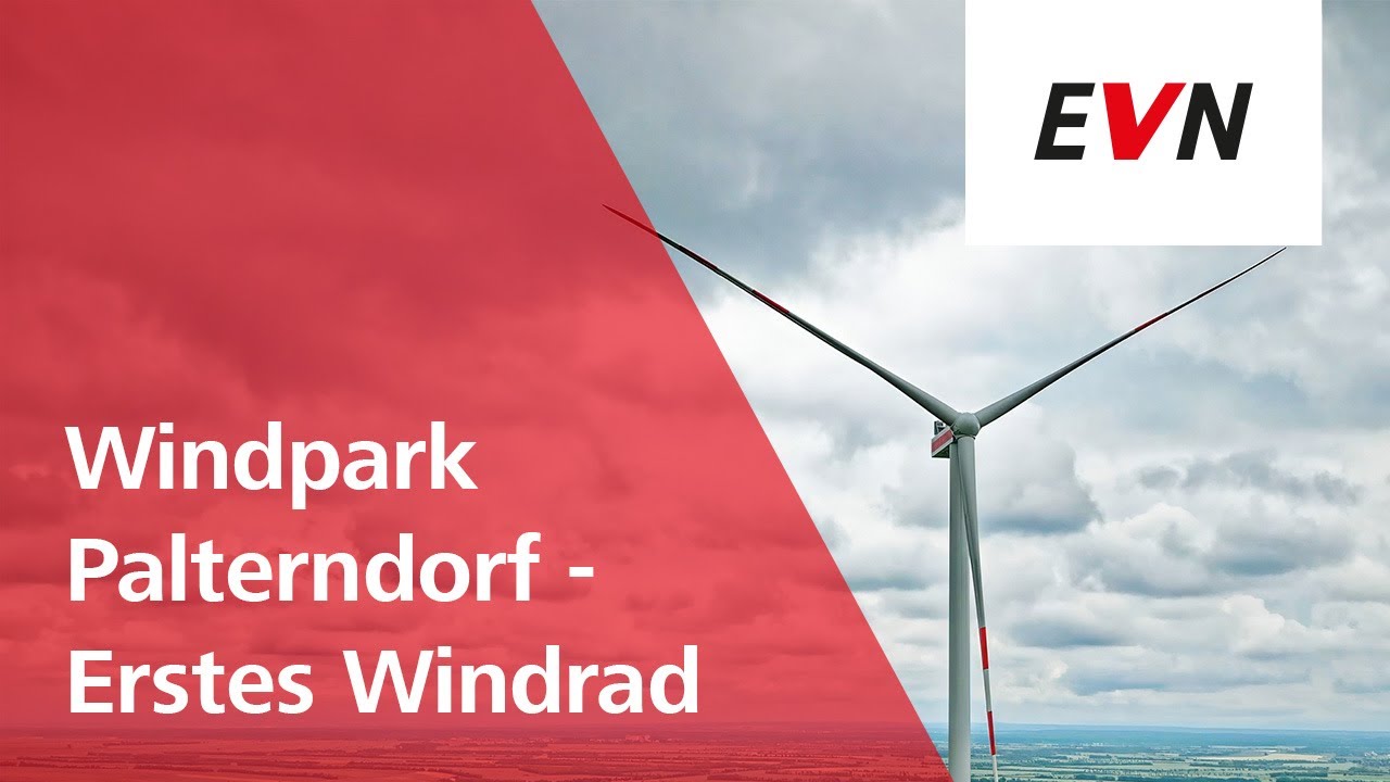 Windpark Palterndorf-Dobermannsdorf/Neusiedl a.d. Zaya - Erstes Windrad fertig