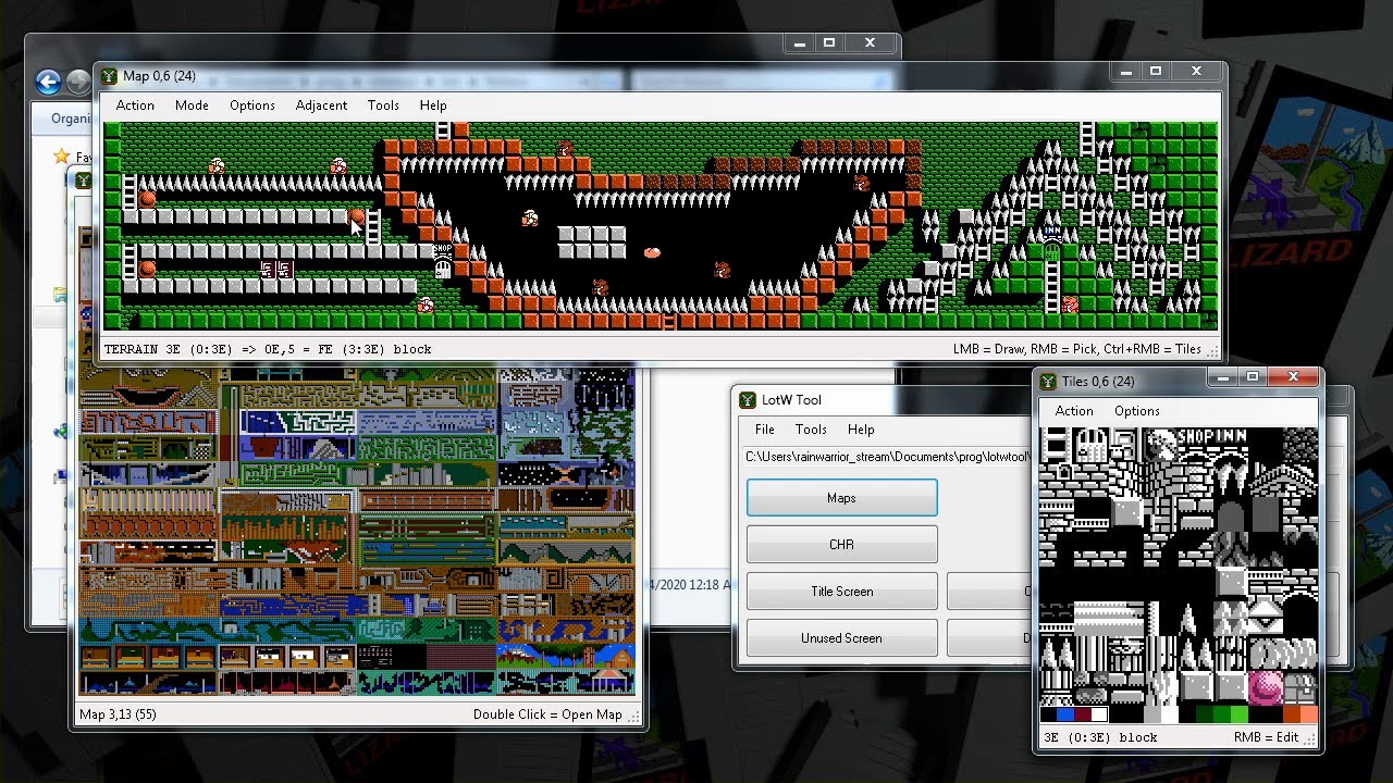 Legacy of the Wizard (NES) editor - LotW Tool