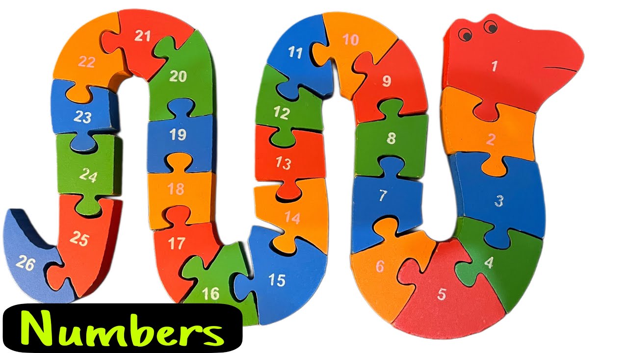 Numbers Snake Puzzle for Kids | Fun Learning Numbers Recognition |