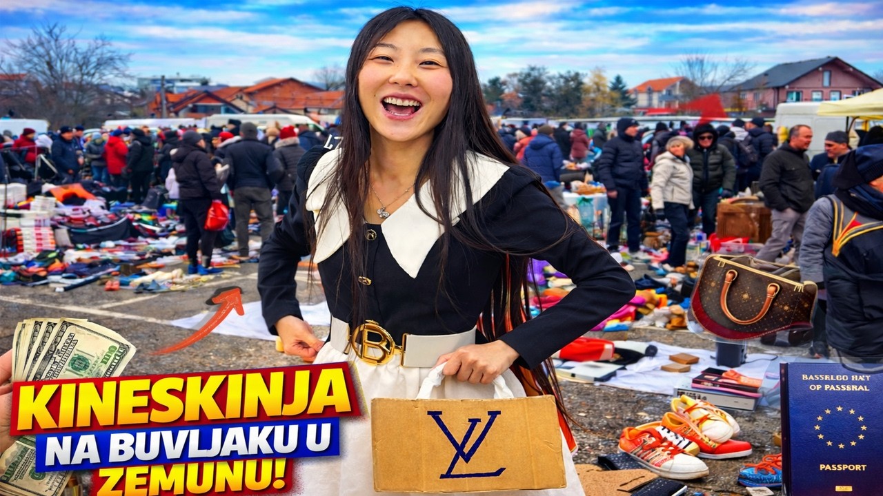 Kineskinja na Zemunskoj pijaci - cenkanje kakvo niste videli