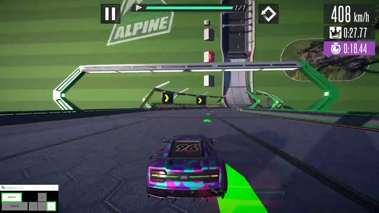 Hot Lap League - Alpine Easy 02 World Record (0:27.76)