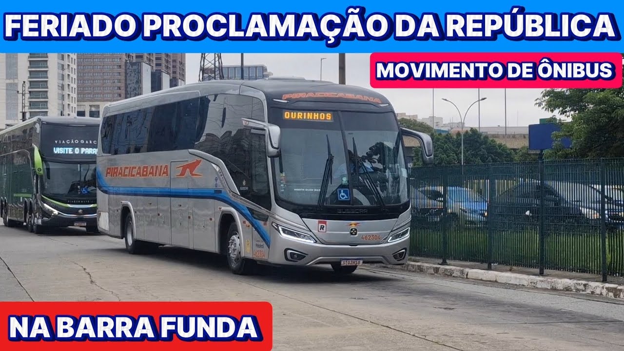 MOVIMENTO DE ÔNIBUS FERIADO DE PROCLAMAÇÃO DA REPÚBLICA NA RODOVIÁRIA DA BARRA FUNDA ( SP )