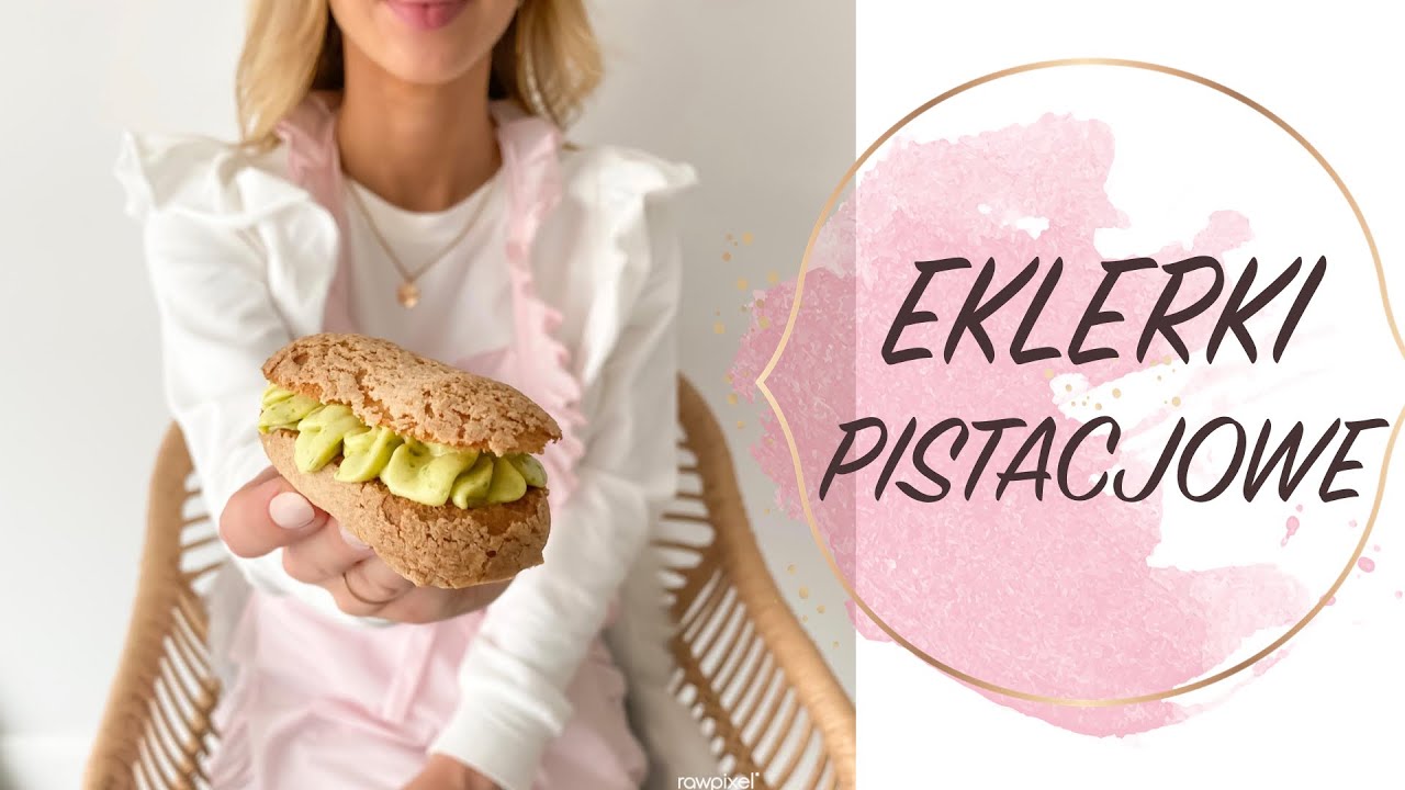EKLERKI PISTACJOWE Z KRUSZONKĄ // ladycolour słodki vlog
