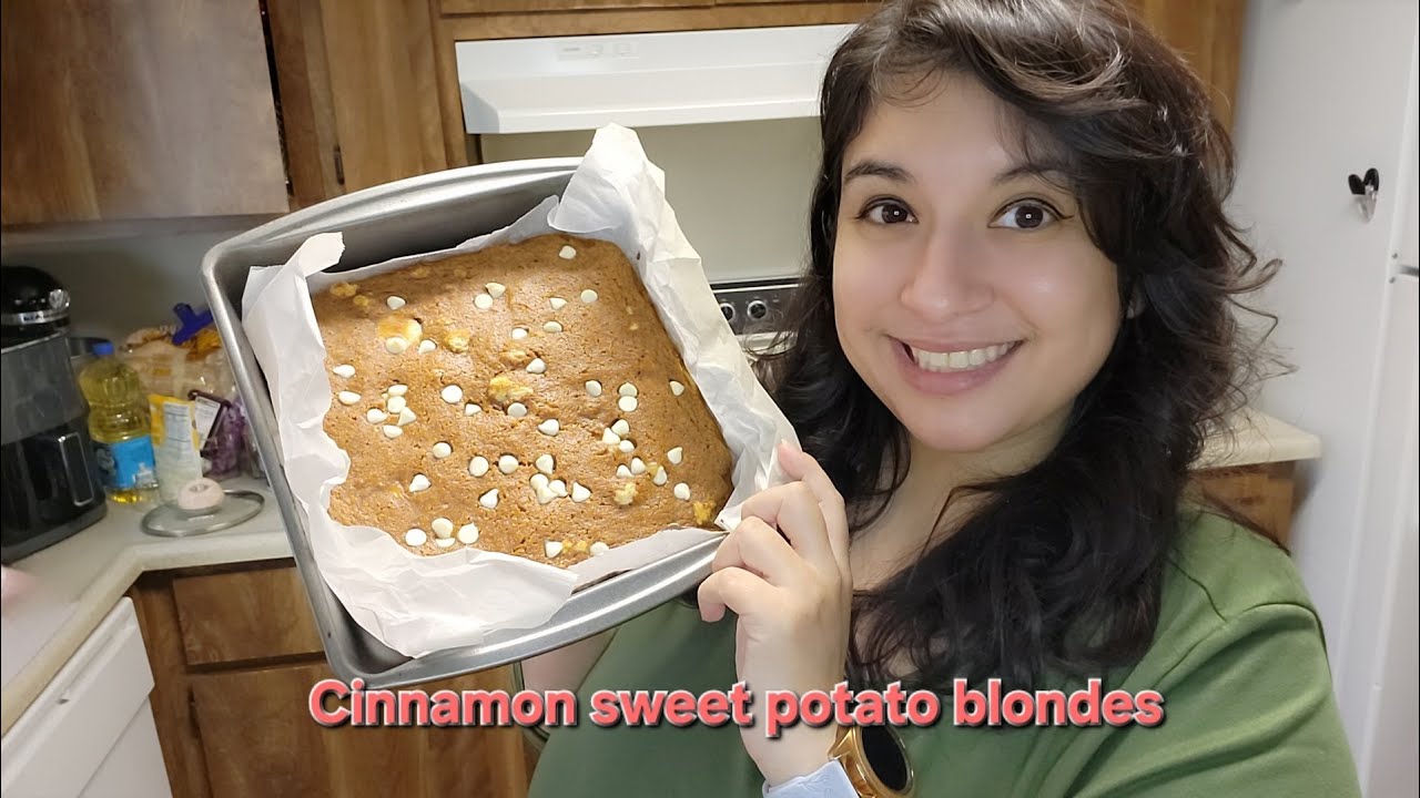 Cinnamon sweet potato blondes 