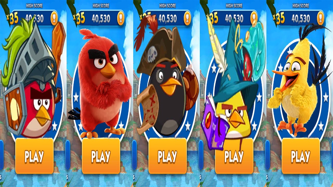 Sonic Dash All Angry Birds Runners Version 1 vs Version 2: Red, Chuck, Bomb All Runners Gameplay