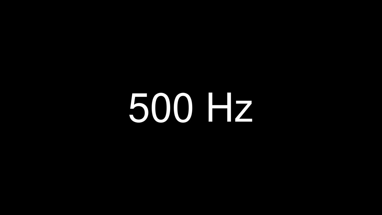 Sine Wave 500 Hz for 1 hour - Test Tone