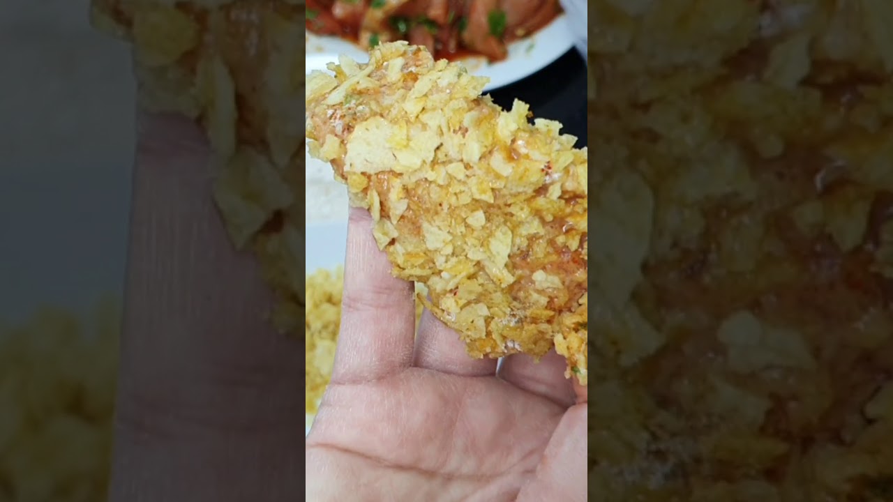 دجاج كنتاكي بالشيبس مقرمش ورائع 🍗🍗