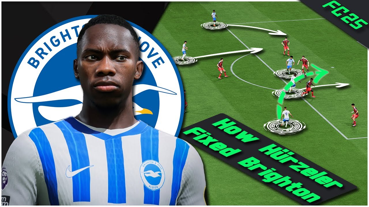 Recreate Brighton's New Fabian Hürzeler Tactics | EA FC 25