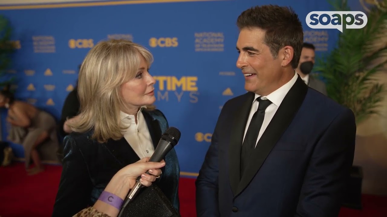 Deidre Hall and Galen Gering at the 2022 Daytime Emmys